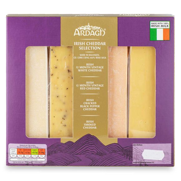 Irish Cheddar Cheese Selection 400g Ardagh